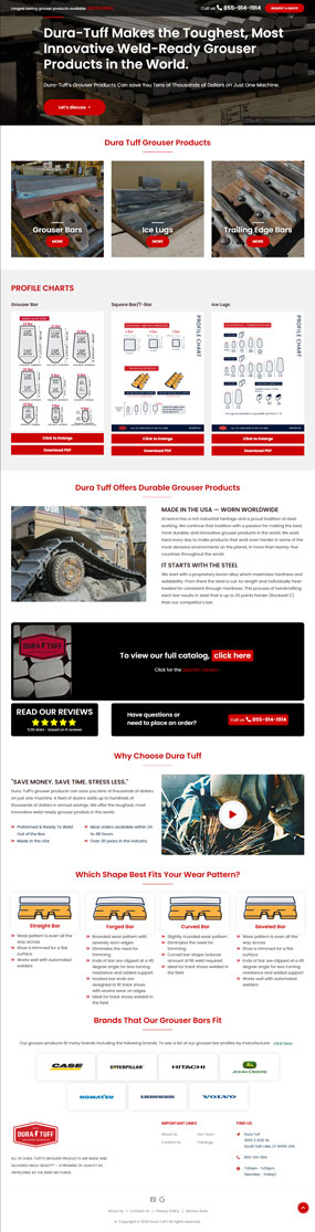 Dura Tuff - Toughest, Most Innovative Weld-Ready Grouser Products